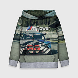 Толстовка-худи детская BMW M Power - Motorsport - Racing team, цвет: 3D-меланж