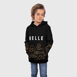 Толстовка-худи детская Belle anime clouds, цвет: 3D-черный — фото 2