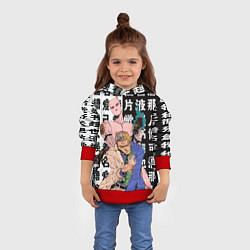 Толстовка-худи детская Кирай Йошикаге - JOJO, цвет: 3D-красный — фото 2