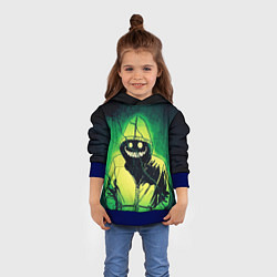 Толстовка-худи детская Halloween - призрак в плаще, цвет: 3D-синий — фото 2