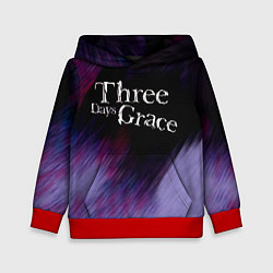 Толстовка-худи детская Three Days Grace lilac, цвет: 3D-красный