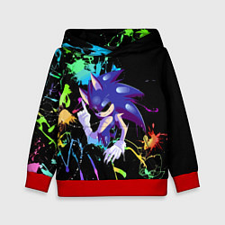 Толстовка-худи детская Sonic Exe - Hedgehog - video game, цвет: 3D-красный