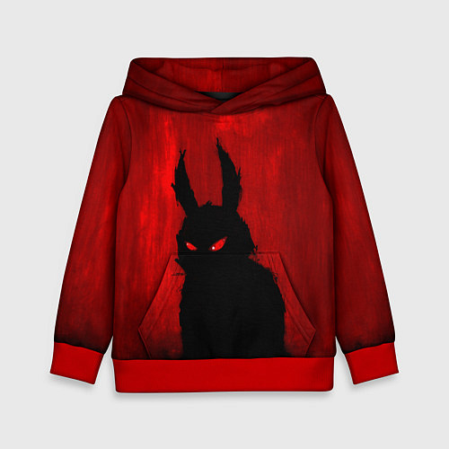Детская толстовка Evil Rabbit / 3D-Красный – фото 1
