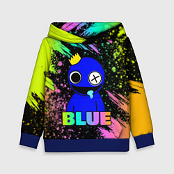 Толстовка-худи детская Rainbow Friends - Blue, цвет: 3D-синий