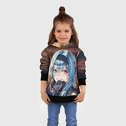 Толстовка-худи детская Эола Genshin Impact, цвет: 3D-черный — фото 2