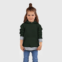 Толстовка-худи детская Однотонный двоичный код, цвет: 3D-меланж — фото 2