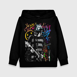 Толстовка-худи детская Nirvana teen spirit, цвет: 3D-черный