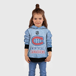 Толстовка-худи детская Montreal Canadiens - NHL, цвет: 3D-черный — фото 2