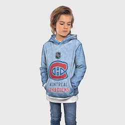 Толстовка-худи детская Montreal Canadiens - NHL, цвет: 3D-белый — фото 2