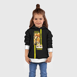 Толстовка-худи детская Зеницу Агацуме - Клинок, рассекающий демонов, цвет: 3D-белый — фото 2