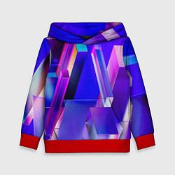 Детская толстовка Синие и розовые прямоугольники