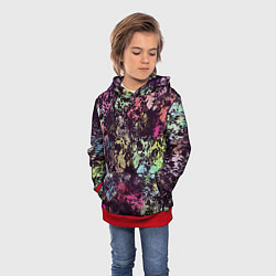 Толстовка-худи детская Яркие краски, цвет: 3D-красный — фото 2