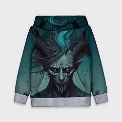 Толстовка-худи детская Демон леса, цвет: 3D-меланж