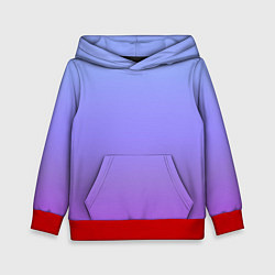 Толстовка-худи детская Фиолетовый градиент, цвет: 3D-красный