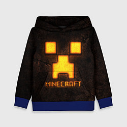 Толстовка-худи детская Minecraft lava, цвет: 3D-синий