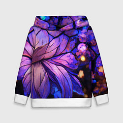 Толстовка-худи детская Лепестки Снов, цвет: 3D-белый