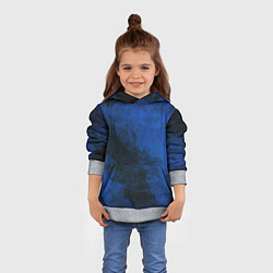 Толстовка-худи детская Синий дым, цвет: 3D-меланж — фото 2