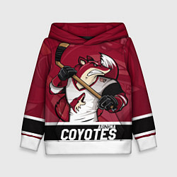 Толстовка-худи детская Arizona Coyotes маскот, цвет: 3D-белый