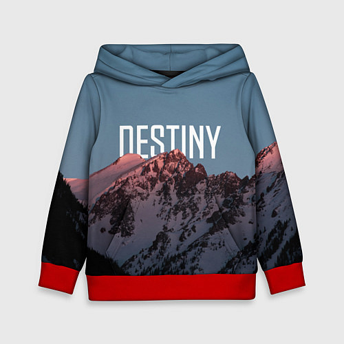 Детская толстовка Горы судьба / 3D-Красный – фото 1