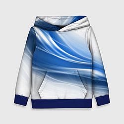Толстовка-худи детская Ледяной поток ветра, цвет: 3D-синий