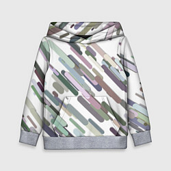 Толстовка-худи детская Векторный дождь, цвет: 3D-меланж