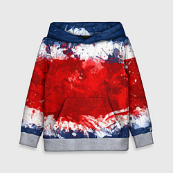 Толстовка-худи детская Grunge strips colors, цвет: 3D-меланж