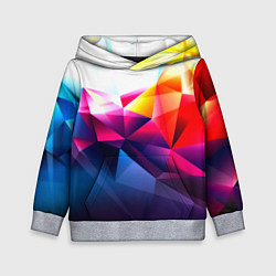 Толстовка-худи детская Poly stiil collection, цвет: 3D-меланж