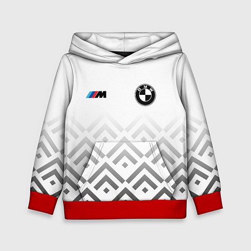 Детская толстовка BMW m power - белый / 3D-Красный – фото 1