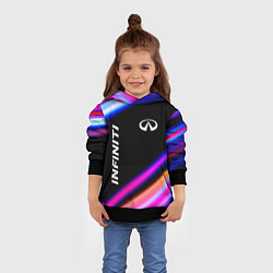 Толстовка-худи детская Infiniti speed lights, цвет: 3D-черный — фото 2