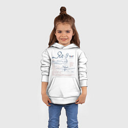 Толстовка-худи детская Самолет Як-9, цвет: 3D-белый — фото 2