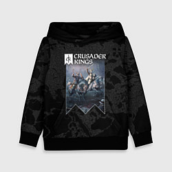 Толстовка-худи детская Crusader Kings с картой, цвет: 3D-черный