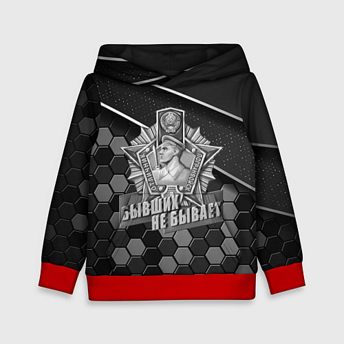 Детская толстовка Пограничные войска - броня / 3D-Красный – фото 1