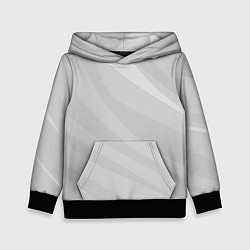 Толстовка-худи детская Светлый серый плавные полосы, цвет: 3D-черный