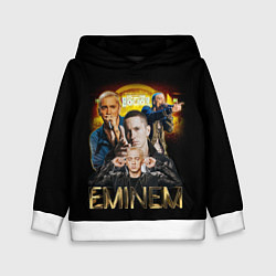 Толстовка-худи детская Eminem, Marshall Mathers, цвет: 3D-белый