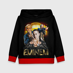 Толстовка-худи детская Eminem, Marshall Mathers, цвет: 3D-красный