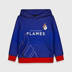 Толстовка-худи детская Форма Copenhagen Flames, цвет: 3D-красный
