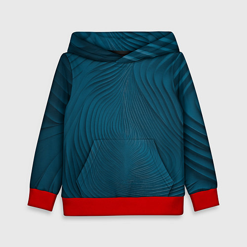 Детская толстовка Фантазия в синем / 3D-Красный – фото 1