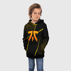 Толстовка-худи детская Fnatic - csgo - gold edition, цвет: 3D-черный — фото 2