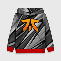 Толстовка-худи детская Fnatic - монохромная, цвет: 3D-красный