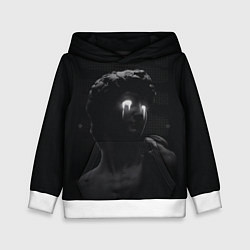 Толстовка-худи детская Статуя Давида Микеланджело, цвет: 3D-белый