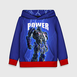 Толстовка-худи детская Трансформеры: Оптимус Прайм, цвет: 3D-красный