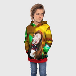 Толстовка-худи детская Blackpink Jennie Kim, цвет: 3D-красный — фото 2