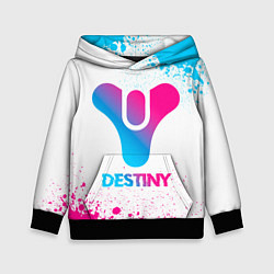 Толстовка-худи детская Destiny neon gradient style, цвет: 3D-черный