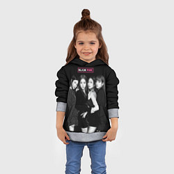 Толстовка-худи детская Blackpink - girl group, цвет: 3D-меланж — фото 2
