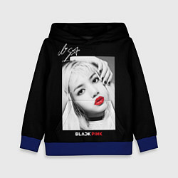 Толстовка-худи детская Blackpink Lisa Autograph, цвет: 3D-синий