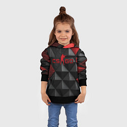 Толстовка-худи детская CS GO abstract texture, цвет: 3D-черный — фото 2