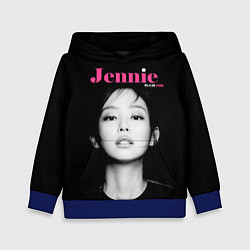 Толстовка-худи детская Blackpink Jennie Portrait, цвет: 3D-синий