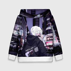 Толстовка-худи детская Kaneki Ken, цвет: 3D-белый