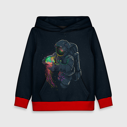 Детская толстовка Неизведанный космос / 3D-Красный – фото 1