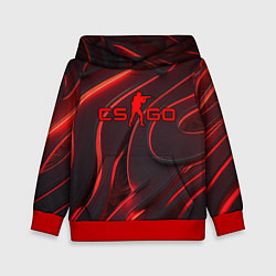Толстовка-худи детская CSGO red abstract, цвет: 3D-красный